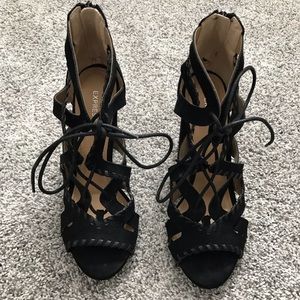Express Black Heels